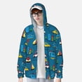 thumbnail image 2 of Vsdgher Transportations avec Imprimé Bâtiments Sweat à Capuche Adulte pour Hommes Femmes, Manches Longues Protection Solaire Chemises de Pêche pour Course Natation-Moyen, 2 of 7
