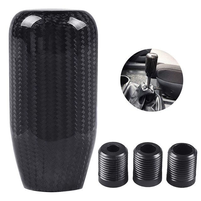 Perilla De Cambio De Marchas Fibra De Carbono Negra Manija De Palanca De Cambios De Repuesto Modificada Universal Cabezal De Soporte De Transmisión Manual Para Automóvil Vehículo Speravity VI004926-00