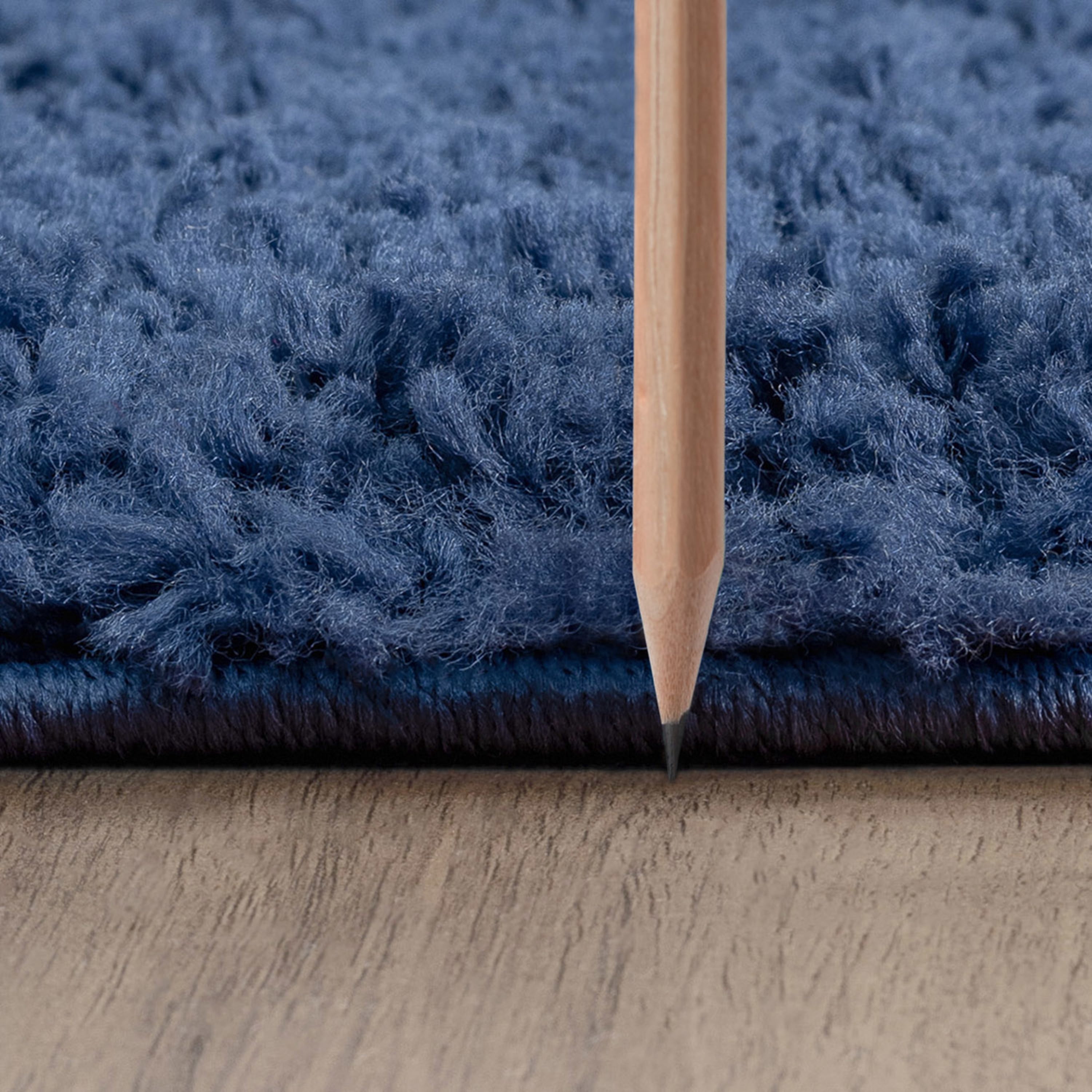 Bliss Rug Abstract Indoor Shag Rug for Living Room, Bedroom, Kids Room |Yellow/Navy, 9' x 12' (8'10''x12'2'')