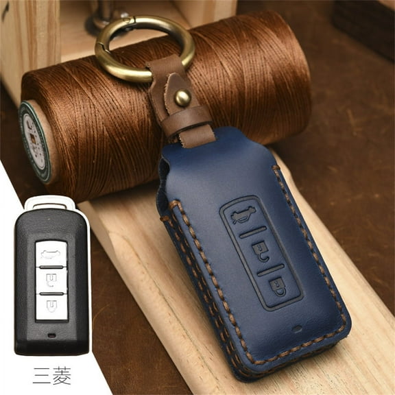 Key Case Fob Shell Cover For Mitsubishi L200 ASX Outlander Eclipse Cross Pajero Sport Lancer Accessories Car-Styling Keychain