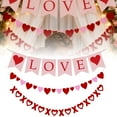 thumbnail image 1 of BotaniNest Valentine's Day Party Bunting Heart Shaped Decorative String For Celebrations, 1 of 6