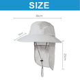 thumbnail image 2 of Sombrero de pesca con protección solar para exteriores, de 55 a 60 cm, transpirable, para hombre y mujer, para montañismo, 2 of 5