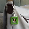thumbnail image 3 of William Bakespeare Shakespeare Getting Baked Funny Humor Stainless Steel 1oz Mini Flask Key Chain, 3 of 4