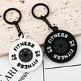 thumbnail image 4 of YANONELRY PVC Mini Barbell Plates Keychain -Kettlebells DlY Silicone Dumbbell Keyring -Gym Gifts for Gym Lovers Fitness Trainer Gift Backpack Jewelry, 4 of 7