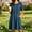 Navy, variant on XiYing Dress Shirts for Men, Women Embroidered Short Sleeve Mini Dress Round Neck Casual Dress with Pockets for Summer Vacation