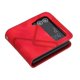 thumbnail image 2 of Funda de cuero con estampado de líneas para Samsung Galaxy Z Flip4, 2 of 4