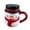White, variant on Leojiow Ceramic Mug With 3D Snowman Embossed Design Festive Holiday Drinkware For Milk Coffee Hot Chocolate Home Use 12.5X14X10.5Cm White