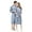 Blue, variant on Sexy Lingerie for Women Couple Long Cardigan Hotel Home Wear Bathrobe Bathrobe Bathrobe Nightgown