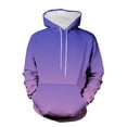 thumbnail image 3 of QUINDOS Mens Sweatshirts Zipper Gradient Color Hoodies for Men Sherpa Long Sleeve Casual Pullover Tops Kangaroo Pocket, 3 of 5