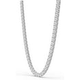thumbnail image 3 of 10 Carat TW, E-F Color, VS1-VS2 Clarity, Lab Grown Diamond Straight Line 4 Prong Tennis Necklace in 14K White Gold - 16 Inches, 3 of 4