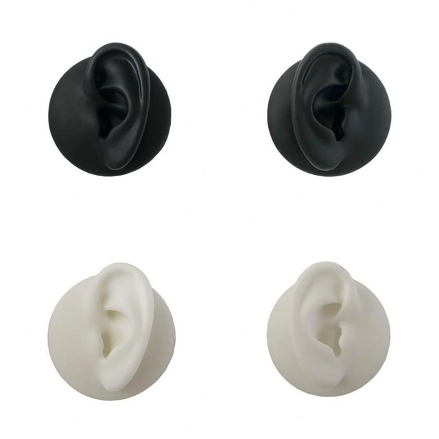 2 pares molos silicona, parte l cuerpo reutilizable para exhibición aretes práctica