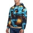 thumbnail image 3 of Fotbe Men's Hoodie with Adorable Blue Baby Dragon Pattern - Kangaroo Pocket Pullover Hooded Sweatshirt, Perfect for Daily Wear, Travel, and Home-4X-Large, 3 of 7