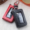 thumbnail image 4 of Funda para llave de coche, funda de cuero tipo billetera, fundas para llave de coche con cremallera, llavero de coche, funda para llave de coche con control remoto, funda de cuero para llave (Negro), 4 of 4