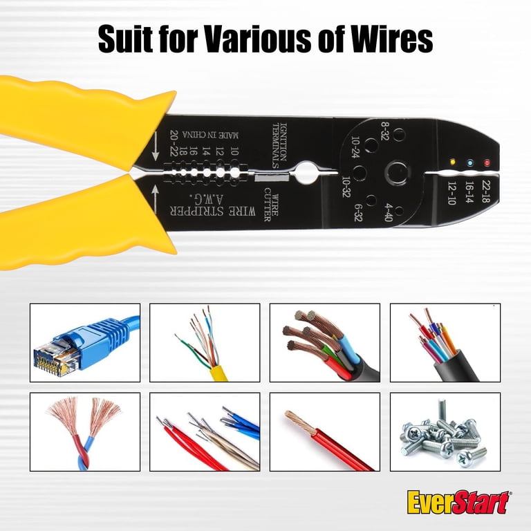 EverStart 3-in-1 Wire Stripper/Crimper/Cutter, 10–22 AWG photo 5