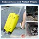 thumbnail image 5 of Dinheiro Fundas para Ruedas de Equipaje, Paquete de 8 Fundas para Ruedas de Maleta de Equipaje para la mayoría de los Juegos de Equipaje con Ruedas de 8 Ruedas, Funda de Silicona con Ruedas, 5 of 7
