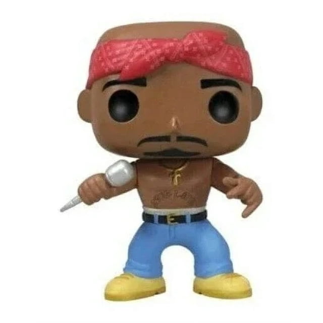 2025 Figura de acción de vinilo Funko POP! Rocks 2PAC Star #19 Tupac Shakur #158, colección de juguetes de PVC para regalar