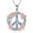 01 flower, variant on Peace Sign Necklace Sterling Silver Turquoise Peace Sign Pendant Necklace Hippie Jewelry for Women Hippie Gifts for Mom Wife