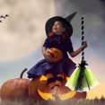 thumbnail image 2 of 1 Juego De Decoración De Halloween Bruja Escoba Voladora Fiesta Baile Disfraces Accesorios Vestuario, 2 of 4