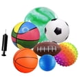 thumbnail image 1 of Juego de 7 pelotas de juguete para niños con bolsa de transporte Perfecl pelotas de playa ligeras, 1 of 8