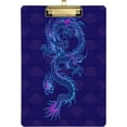 thumbnail image 1 of FMSHPON Purple Dragon Clipboard Hardboard Wood Nursing Clip Board and Pull for Standard A4 Letter 13x9 inches, 1 of 7