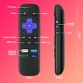 thumbnail image 5 of (2 Pack) Replacement Remote Control for Roku TV - Compatible with TCL/Hisense/Onn/Philips/Sharp/Westinghouse/JVC/RCA/Hitachi/SANYO/Element Roku Smart Television, 5 of 7