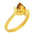 thumbnail image 5 of 18K Gold Over Brass Natural Citrine Ring s.8 Jewelry RM-1731 TGR1001_G_8, 5 of 6