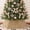 Champagne, variant on 33.5" White Sequin Christmas Tree Collar - 6-Piece Set, Elegant Base Cover for Holiday Home Decor