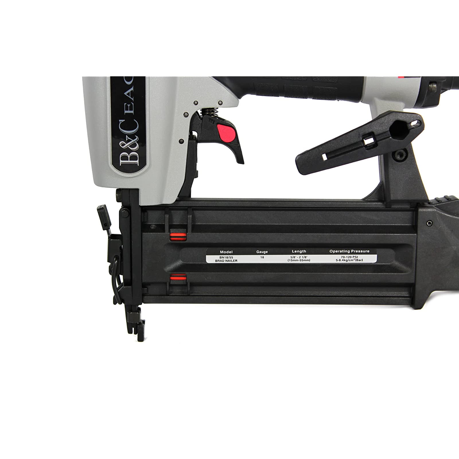 B&C Eagle BN1855 18 Gauge 5/8-Inch to 2-Inch Brad Nailer with Case B & C Eagle B&C Eagle BN1855 18 Gauge 5/8-Inch to 2-Inch Brad Nailer with Case B & C Eagle