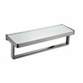 thumbnail image 2 of Lexora Home Bagno Bianca Stainless Steel Shelf with Towel Bar in Brushed Nickel, 2 of 3