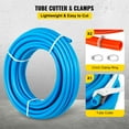 thumbnail image 6 of VEVOR PEX Tubing Pipe 2 x 1/2 inch X 100 Feet PEX Tubing Non Oxygen Barrier Radiant Floor PEX Pipe Radiant Heat Floor Heating Plumbing Cold and Hot Water Tubing, 6 of 9