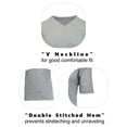 thumbnail image 3 of Men's Short Sleeve V-Neck Modern Fit Cotton Blend Classic Tee (S-3XL), 3 of 5