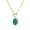 Emerald, variant on Garnet Pendant Toggle Paperclip Necklaces for Women 18k Gold Plated Red CZ Chain Pendant Oval Garnet Jewelry January Birthstone Gift for Wife Girlfriend