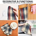 thumbnail image 7 of Multi Color Lines Kitchen Towels 6-Piece Pack Tea Towels for Kitchen Decorative Waffle Design 28x18in, 7 of 7
