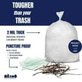 thumbnail image 3 of Plasticplace 95-96 Gallon Garbage Can Liners │ 2 Mil │ Clear Heavy Duty Trash Bags │ 61” x 68” (50 Count), 3 of 8