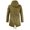 Khaki, variant on Fesfesfes Mens Fleece Jacket Mid-length Solid Slim-fit Zipper Cardigan Hooded Washed Jacket Coats Under $10
