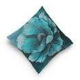 thumbnail image 5 of Ryvnso Teal Flower Throw Pillow Covers Couch Pillowcases Decor for Bed Sofa 16" x 16", 5 of 7