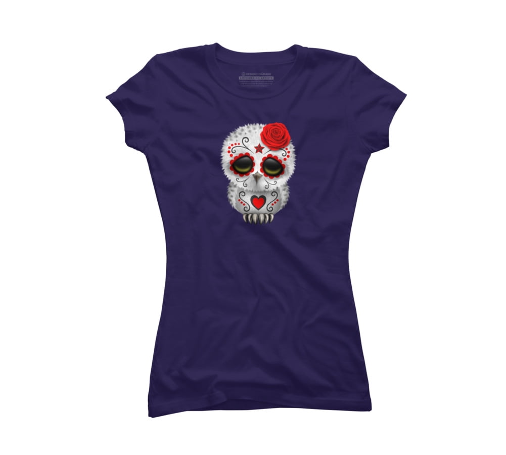 red black and purple graphic tee