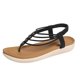 thumbnail image 1 of Sandalias Planas con Correas de Tobillo Multi Correa Pie Post, Plantillas para Pies Planos Acolchados Verano, 1 of 9