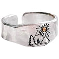 thumbnail image 2 of Anillos para mujer, regalos para mujer Anillo Sunset Valley vintage Sunset Valley Champagne Sun Forest Sunset Valley, 2 of 5