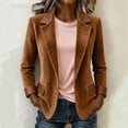 thumbnail image 5 of Miqool Women's Blazers Business Button Lapel Long Sleeve Slim Fit Suit Casual Work Office Jacket with Pockets, 5 of 9