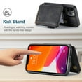 thumbnail image 3 of Wallet Case for iPhone 14 Pro（6.1"） for Men Women Girls, Kickstand Folio Flip Phone Case with Card Holder for Apple iPhone 14 Pro（6.1"） 2022, Black, 3 of 9
