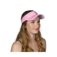 thumbnail image 1 of TopHeadwear Glitter Sequin Visor Hat - Light Pink, 1 of 2