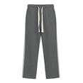 thumbnail image 6 of Dagugfen Athletic Pants for Men Loose Fitted Drawstring Elastic Waist Summer Outdoor Basketball Workout Full Length Pants for Men, 6 of 6