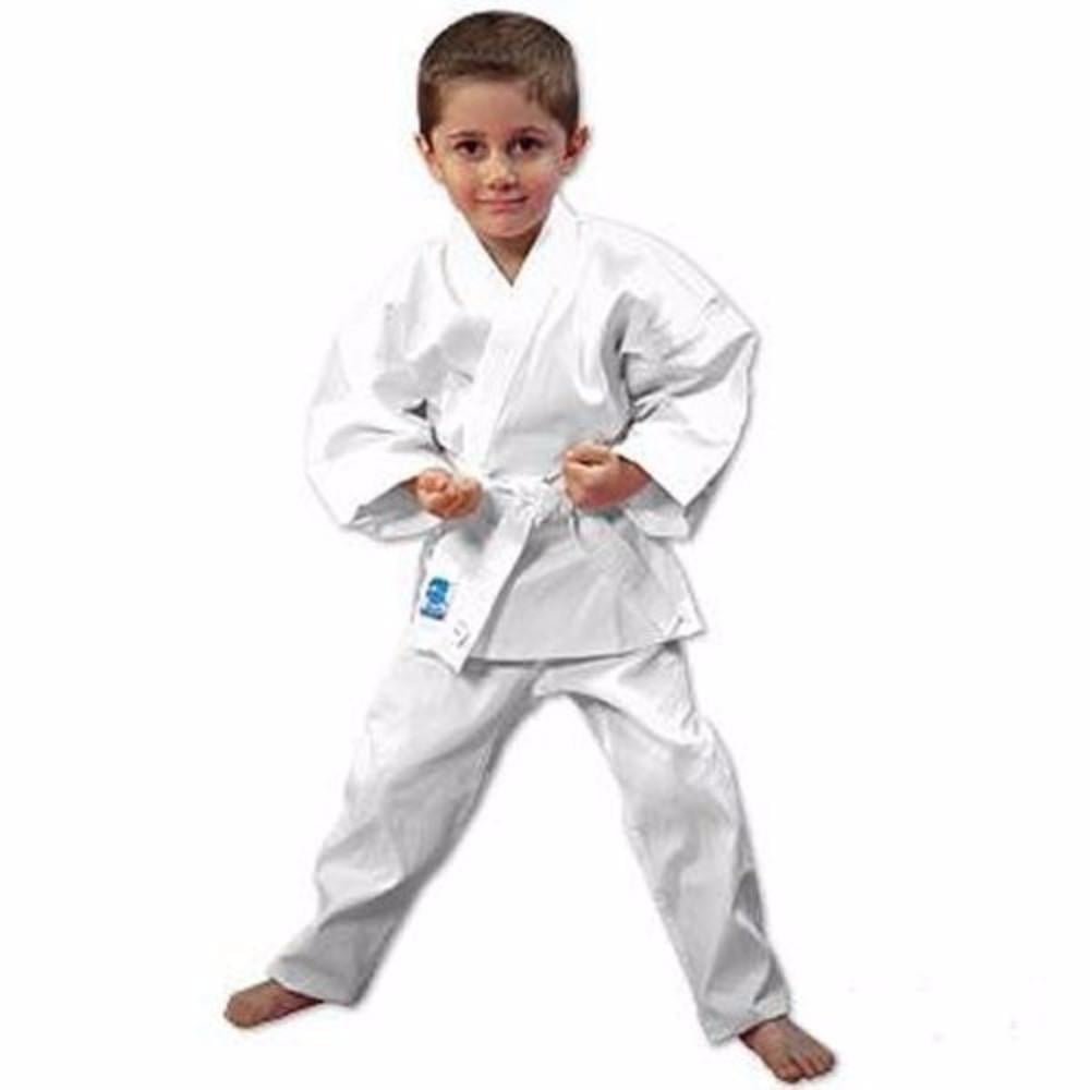 NEW Proforce Lightweight Karate Uniform Gi Pant White Black w// Belt Tae Kwon Do