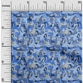 thumbnail image 2 of oneOone Cotton Cambric Medium Blue Fabric Abstract Diy Clothing Quilting Fabric Print Fabric By Yard 56 Inch Wide, 2 of 4