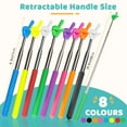 thumbnail image 2 of 8 Pcs Teacher Pointer Stick for Classroom, Extendable Pointer Finger, Telescoping Hand Pointer, Retractable Pointing Stick Reading Aid for Presentation Whiteboard School Supplies 8 Colors, 2 of 7