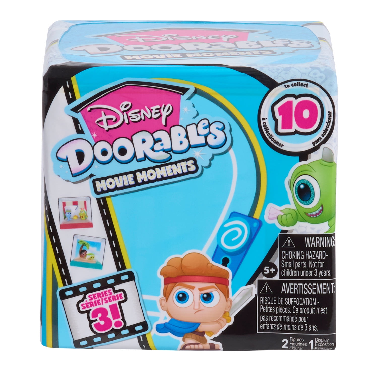 Disney Doorables Movie Moments Series 3 Figures, 2 Exclusive 1.5-in Collectible Figurines, Ages 5 up