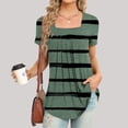 thumbnail image 2 of Jgppe Tunique d'Été pour Femmes Blouse Habillée Décontractée Manches Courtes T-Shirts Amples pour Dames, 2 of 5