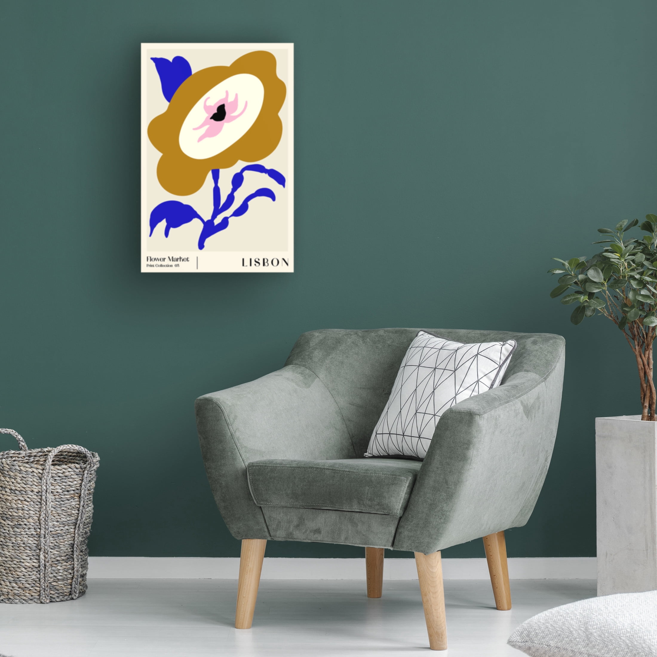 Trademark Fine Art NKTN Flower Market Lisbon Canvas Wall Art