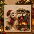 thumbnail image 3 of DIY Christmas Cat Pearl Diamond Painting Art Kit, Christmas Pearl Beads Art Craft for Adults Beginner, Gemstone Diamond Dots Beads for Home Wall Decor, Gift for Cat Lovers (Y-Cat E), 3 of 6